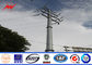 AWS D1.1 16m 6.9kv Power Line Pole / Steel Utility Poles For Mining Industry সরবরাহকারী