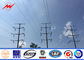 10m-20m Galvanised Steel Power Poles / Electric Transmission Line Poles Round Shape সরবরাহকারী