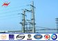 10.5M 800 DAN Steel Power Pole Double Circuit Transmission Line Electric Utility Poles সরবরাহকারী