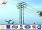 Electrical 3 Sections Hot Dip Galvanized Power Pole With Arms Drawings 17m Height সরবরাহকারী