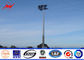 4 Sections 10mm 40M HDG High Mast Light Pole with 55 Lamps Wind Speed 30m/s সরবরাহকারী