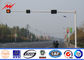 7M Traffic Light Pole Gr65 4m / 6m Galvanized Road Light Poles With 9M Bracket সরবরাহকারী