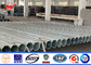 হট ডপ গ্যালভানাইজড স্টিল পাওয়ার লাইন মেরু ট্রান্সমিশন মেরু ISO9001 160Km/H সরবরাহকারী