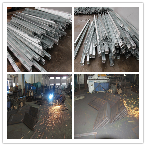 Octogonal Shaped Steel Material 12m - 1430dan Galvanized Steel Pole Electric Poles 0