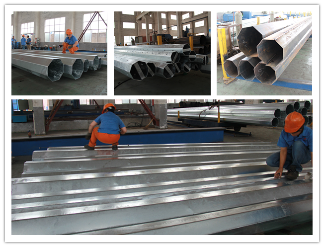 1mm - 30mm Thickness Electrical Steel Utility Pole For Power Distribution Line Project 1