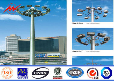 চীন Multisided Powder Coating 40M High Mast Pole with Winch for Park Lighting সরবরাহকারী