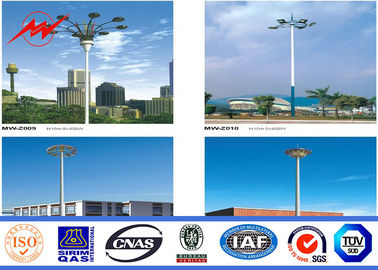 চীন Round Painting 60M High Mast Pole with Lifting System for Plaza Lighting সরবরাহকারী