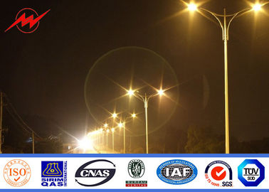 চীন Hot dip galvanized 7m solar Street Light Poles with single arm সরবরাহকারী