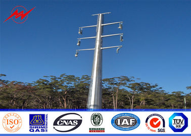 চীন 20M 16KN 4mm thikcness Steel Utility Pole for electrical power line with white powder coating সরবরাহকারী