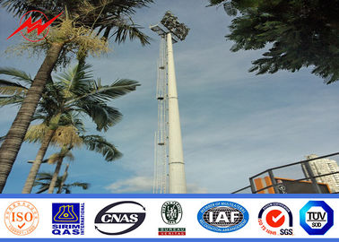 চীন 15m Powder Coated High Mast Outdoor Lamp Pole For Park Lighting Fixed Ladder সরবরাহকারী