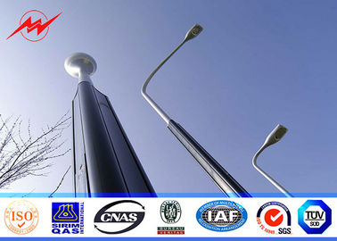 চীন 10m Conical Tapered Parking Lot Light Pole , Square Exterior Light Poles সরবরাহকারী