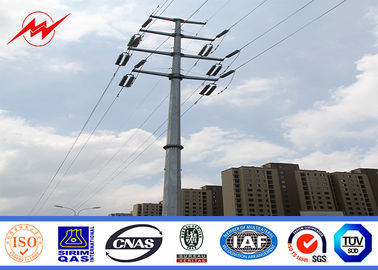 চীন 33kv Overhead Line Project Electric Power Pole Galvanised Steel Poles সরবরাহকারী