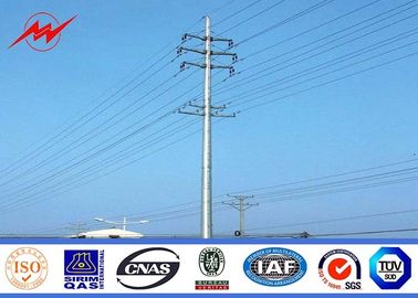 চীন Galvanized Steel Poles 12m Utility Power Poles For Power Distribution Equipment সরবরাহকারী