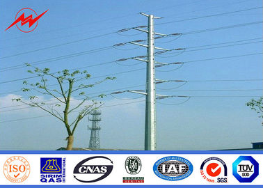 চীন ISO Electrical Power Pole Powerful Transmission Line GR65 Galvanized Steel Poles সরবরাহকারী