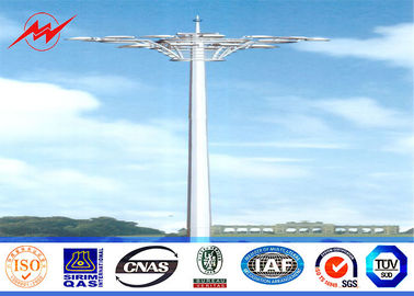 চীন Q345 Octagonal Stadium Light High Mast Tower 10 200W HPS Lights With Raising System সরবরাহকারী