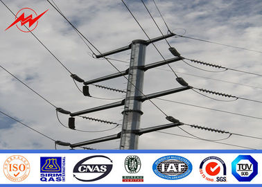 চীন Bitumen 16M 5 KN Electrical Power Pole For Double Circuit Transmission Line সরবরাহকারী