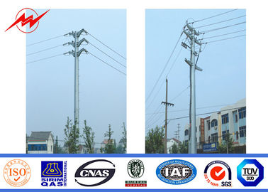 চীন 45 FT 2 Sections 220 KV Electric Steel Power Pole With Galvanization / Bitumen সরবরাহকারী