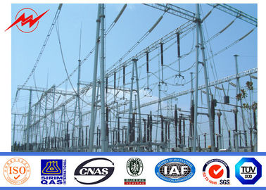 চীন Double Circuit 23m Galvanized Electrical Transmission Line Poles 150KV Power সরবরাহকারী