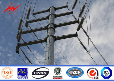 চীন 9m - 3KN Galvanized Utility Power Poles For Outside Electrical Distribution Line সরবরাহকারী