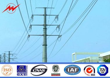 চীন 15m 18m Galvanized Steel Electrical Power Pole Bitumen With Cross Arms ISO 9001 সরবরাহকারী