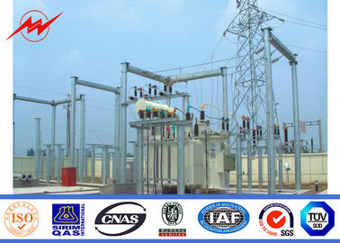 চীন 10kV Hot Dip Galvanized Electric Power Transmission Line Tubular Steel Poles সরবরাহকারী