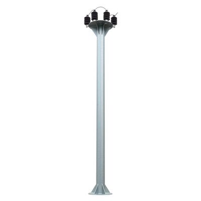 গুণ  ASTM A123 Galvanized Steel Power Pole with 50 Years Lifetime and Climb Accessories for Durable Power Distribution কারখানা