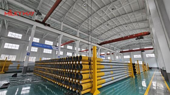 গুণ  60FT 1200kg 2000kg 18m Electrical Power Pole  Steel  for Transmission কারখানা