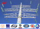 Round Multi - Pyramidal 10m Distribution Line Steel Power Pole Class 3 Galvanized সরবরাহকারী