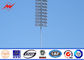 Power Plants Lighting Conical 36m Square Light High Mast Pole With Auto Racing System সরবরাহকারী