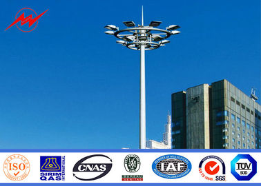 Outdoor 80M Galvanized Painting High Mast Pole with Lifting System সরবরাহকারী