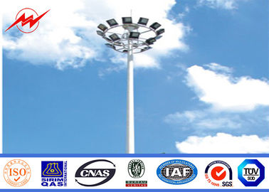 Outdoor 80M Galvanized Painting High Mast Pole with Lifting System সরবরাহকারী