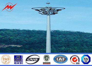 30m Q235 HDG galvanized High Mast Pole with 400w HPS lights সরবরাহকারী