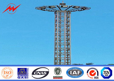 30m Q235 HDG galvanized High Mast Pole with 400w HPS lights সরবরাহকারী