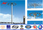 HDG galvanized Power pole High Mast Pole with 400w HPS lanterns সরবরাহকারী