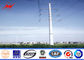 Hot dip galvanized steel poles Steel Utility Pole for 69kv transmission সরবরাহকারী