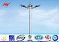 30M 12 lights High Mast Pole with 300kg rasing system for football field সরবরাহকারী