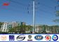 12sides 10M 2.5KN Steel Utility Pole for overhed distribution structures with earth rod সরবরাহকারী
