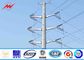18M 12.5KN 4mm thickness Steel Utility Pole for overhead transmission line with substational character সরবরাহকারী