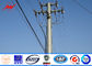 Single Circuit 69kv Galvanized Steel Commercial Light Poles 200mm Length Bitumen সরবরাহকারী