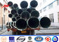 Round 15M Galvanized Steel Electric Power Poles 3.5mm for Power Transmission সরবরাহকারী