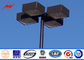 10M Blue Square Light Street Lighting Poles 4mm Thickness 1.5m Light Arm For Parking Lot সরবরাহকারী