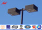 10M Blue Square Light Street Lighting Poles 4mm Thickness 1.5m Light Arm For Parking Lot সরবরাহকারী