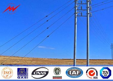 12m 800Dan Galvanised Steel Poles Transmission Line Poles With Stepped Bolt সরবরাহকারী