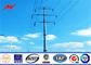 Galvanization 12m 8KN Electrical Power Pole For Distribution Power Transmission সরবরাহকারী