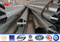 Outdoor ISO 14M Steel Transmission Pole Bitumen With Two Cross Arm সরবরাহকারী