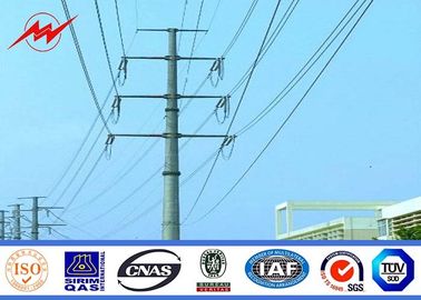 25 Ft - 90 Ft Height Steel Utility Pole Round Tapered With Electric Fittings সরবরাহকারী