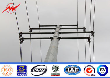 Hot Dip Galvanized 40ft Metal Utility Poles Octagonal Shape Yield Strength 50ksi সরবরাহকারী