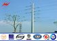 12m Height Spray Paint Galvanised Steel Poles For Transmission Equipment সরবরাহকারী