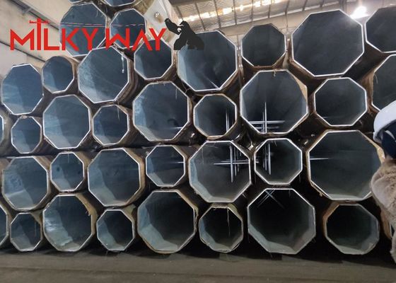 বৈদ্যুতিক বিতরণের জন্য 80FT 90FT 138KV গ্যালভানাইজড ইউটিলিটি পাওয়ার মেরু সরবরাহকারী