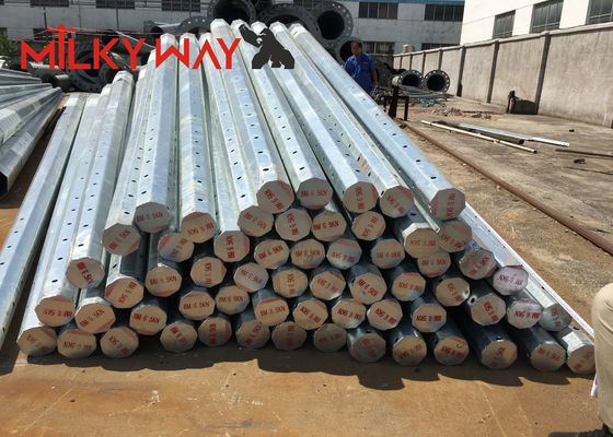 9m 200dan 400dan 650dan গ্যালভানাইজড ট্রান্সমিশন বৈদ্যুতিক ধাতু মেরু বিতরণ লাইন জন্য সরবরাহকারী